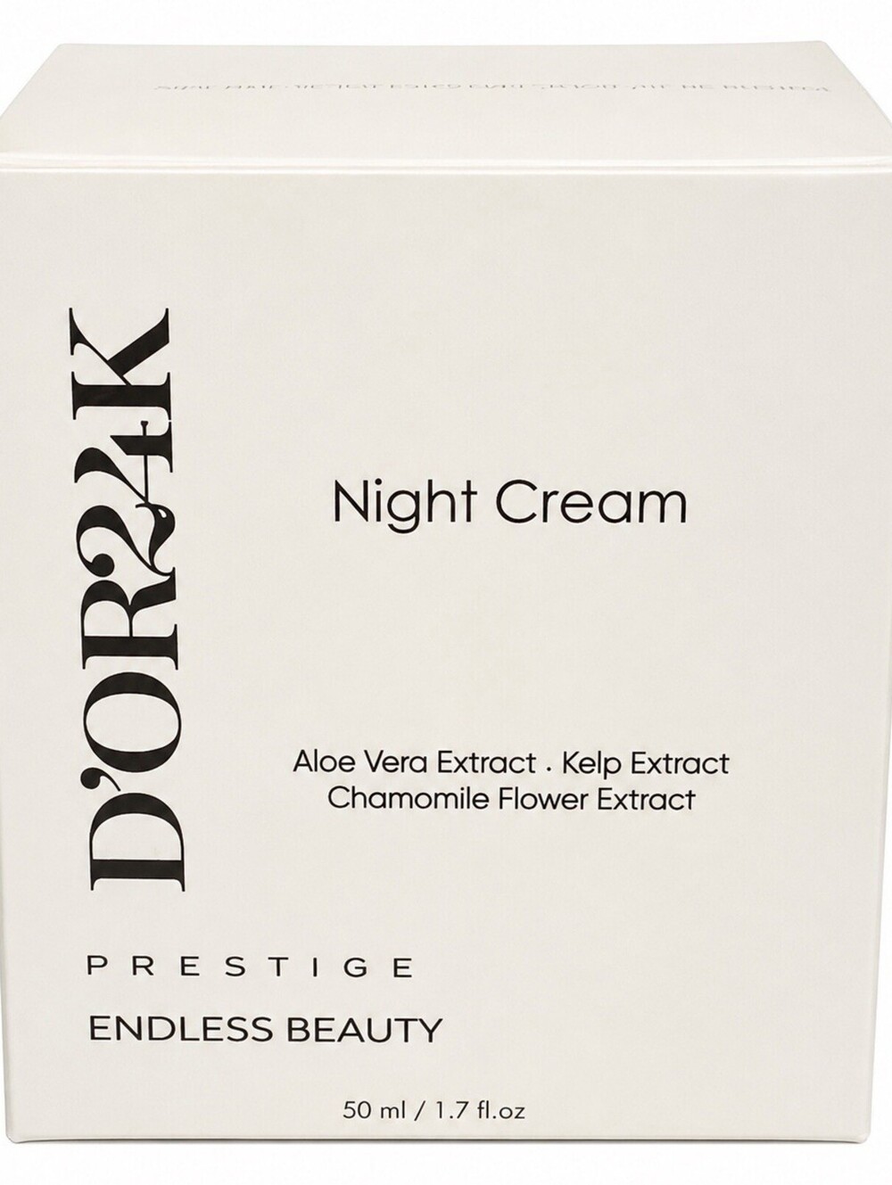 D’OR24K Prestige Endless Beauty Night Cream 50ml Aloe Vera Kelp Chamomile NEW